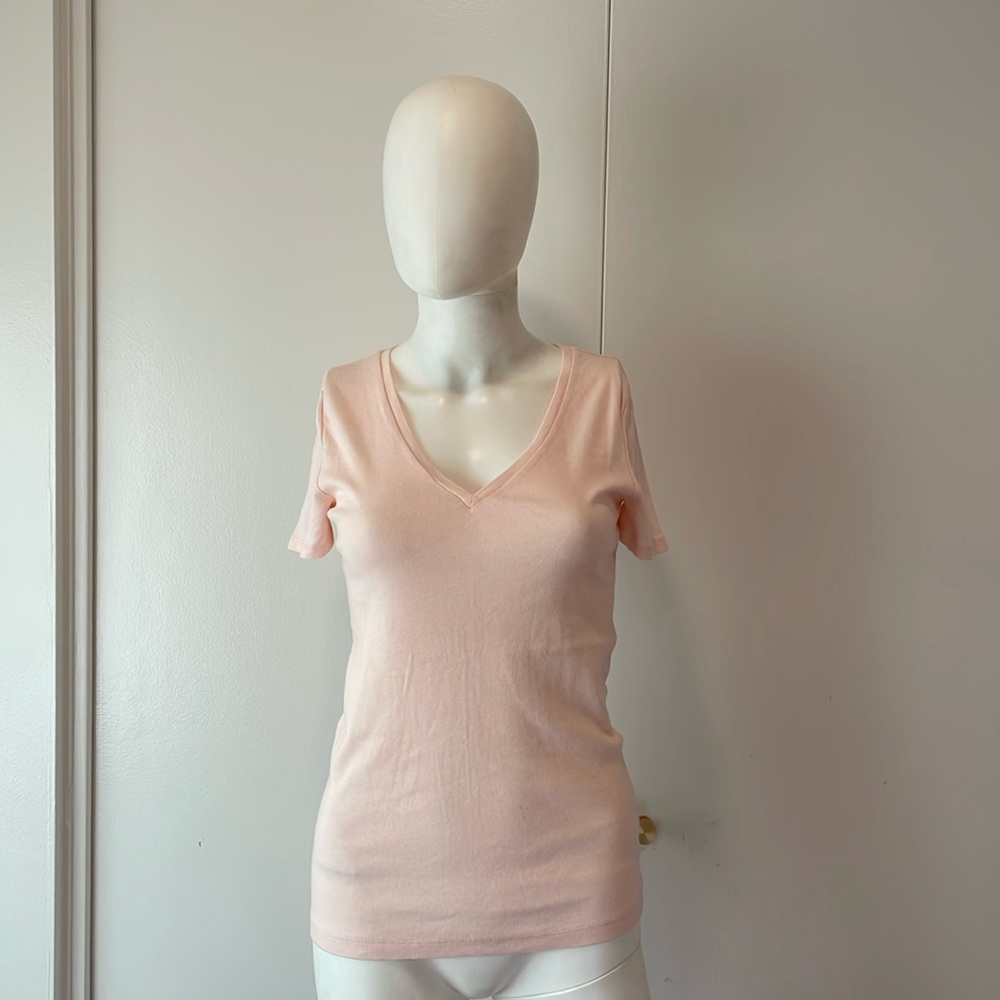 J. Crew Short sleeve Light Pink Tee SzSm
